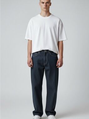 Vintage Iceberg Men's Dark Indigo Relaxed Jeans